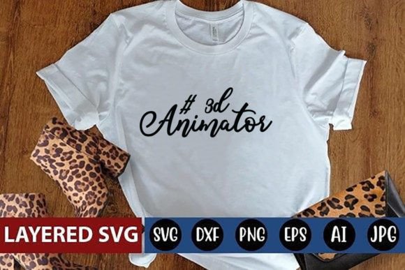 3d Animator Graphics for T-Shirt Designs