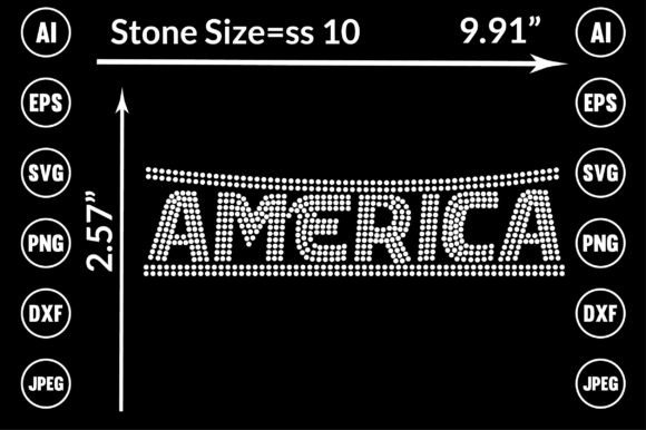 American Rhinestone Templates Design