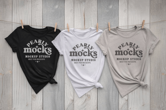 Bella Canvas 3001Y Kids T-shirt Mockup 7: Graphics for Product Mockups