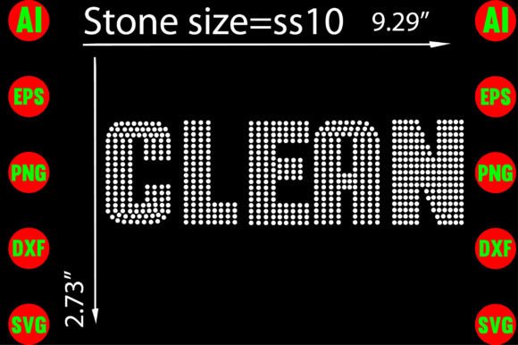Clean Rhinestone Templates Design Graphics