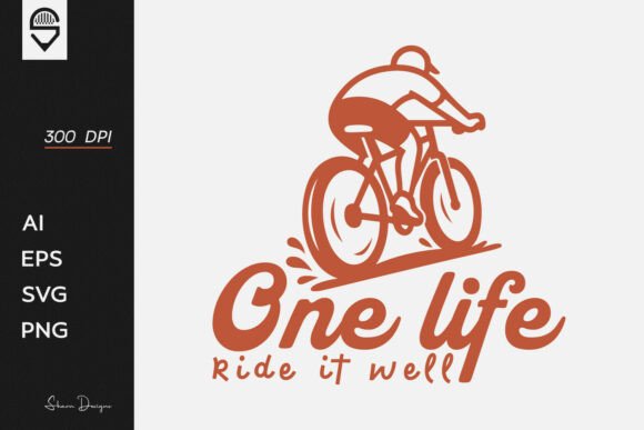 Cyclist Vector T-Shirt Design Graphics for Branding
