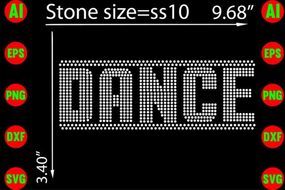 Dance Rhinestone Templates Design