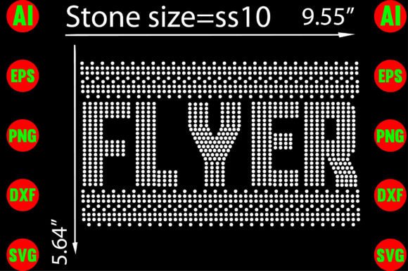Flyer Rhinestone Templates Design