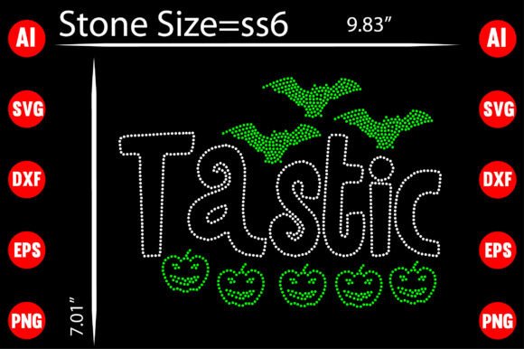 Halloween Rhinestone Templates Design