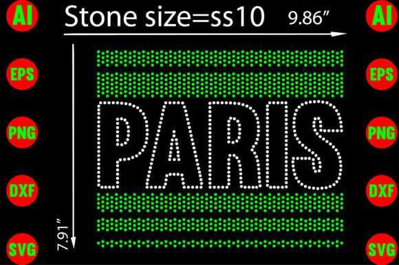Paris Rhinestone Templates Design