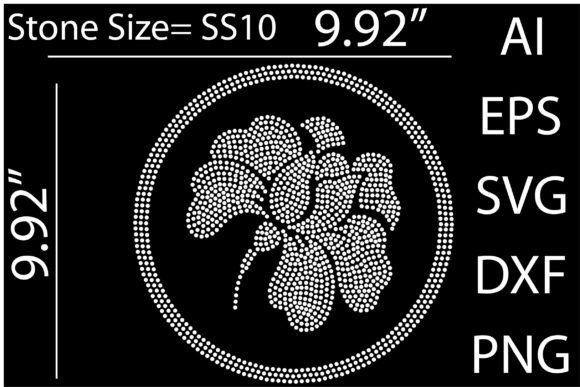 Printable Flower Rhinestone Templates Graphics