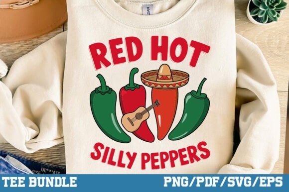 Red Hot Silly Peppers Graphic Shirt