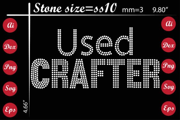 Used Crafter Rhinestone Templates Design