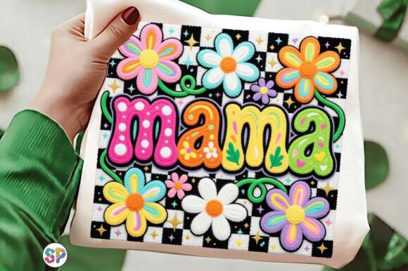 Yarn Floral Mama, Mothers Day Shirt Png